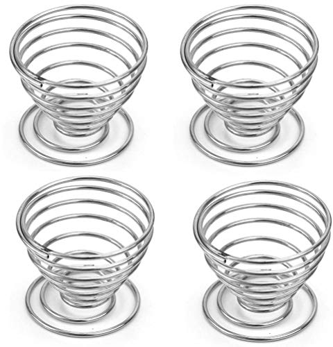 Ogquaton Lot de 4 coquetiers en métal