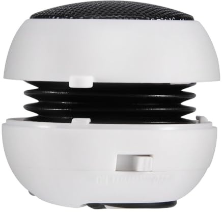 Dpofirs Mini Haut-Parleur Portable 3,5 mm, Haut-Parleur Rechargeable 180 mAh, Mini Enceinte Portable Avec Trou de Suspension, et Compact Pour en Déplacement ()