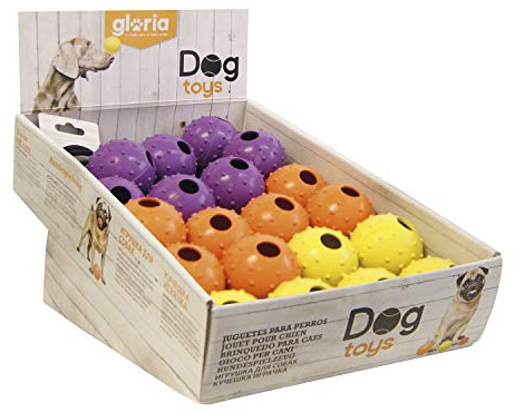 Gloria 8432288172636 gummiboll med rep, flerfärgad