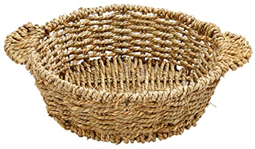 Cabilock Frühstückstablett Stroh Topf Untersetzer Rattan Wicker Schüssel Platte Hugger Halter Woven W?rme ?ndig Tee Tasse Coaster Pad für ?er Gerichte Topf Brotkörbe