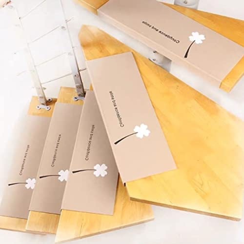 JYMYGS 21 x 55CM Stufenmatten innen 5 stück Antirutschstreifen Treppe Set, treppenstufen matten rechteckig selbstklebend zuschneidbar, Treppenteppich für Kinder, Älteste und Haustiere, Braun