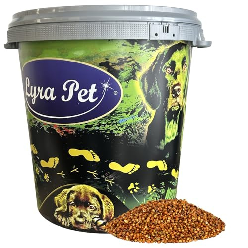Lyra Pet® 10 kg Milo in 30 L Tonne Vogelfutter für Wildvögel | Reich an Kohlenhydraten - Nährstoffreiches, ganzjähriges Vogelfutter - Energiequelle für Wildvögel & Kleinnager