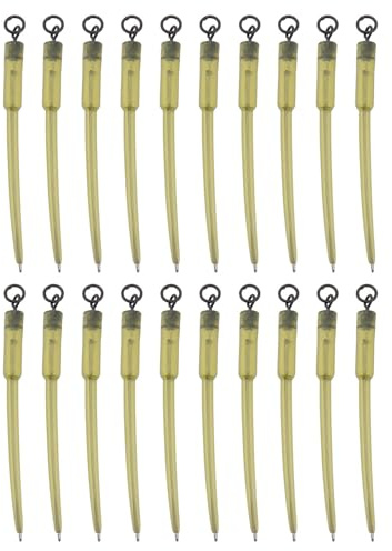 SING F LTD 20 Sets PVA Carp Fishing Swivels Connector Swivels PVA Tube Bags Fishing Line Connector 70mm Figure 8 Ring Making Accessories