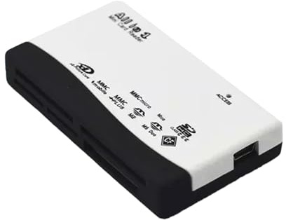 Lector de Tarjetas de Alta Velocidad - Lector de Tarjetas USB de diseño - Lector de Tarjetas para cámara, Lector de Tarjetas Flash Compacto, Vista y Compartir, Plug and