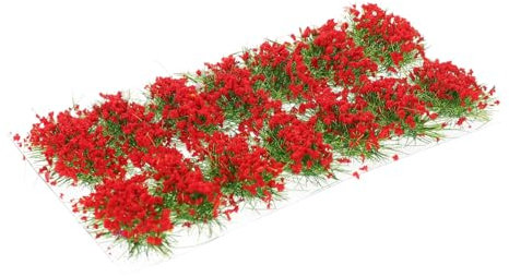 MUSISALY Simulation Gras Cluster Miniatur Blumenbüschel Lebensmittelechtes Material Selbstgemacht Landschaftsdekor Tragbar Statischer Blumenstrauß Für Modellbahnen