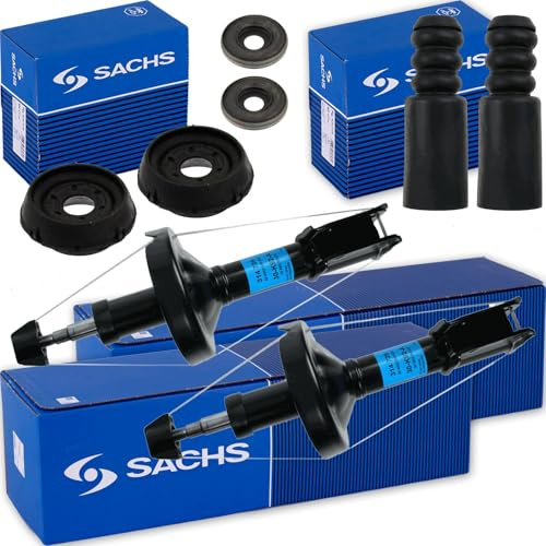 2x Sachs Stossdämpfer+Domlager vorne | 2x 314 739 + 2x 802 229 + 900 058 Kompatibel mit Clio II (bb_, Cb_),clio II Kasten/schrägheck (SB0/1/2_),Twingo II (CN0_)