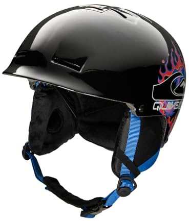 Quiksilver Empire, Casco Sportivo Ragazzi, Fiamma Nera, L/XL