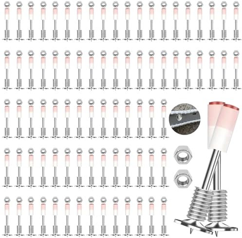 CLIUNT 100 Pezzi Chiodi per Sparachiodi, Chiodi per Pistola Sparachiodi, Strumento di Fissaggio per Unghie, per Spara Chiodi Cemento e Ferro, Installazione e Riparazione dei Canali di Cavi