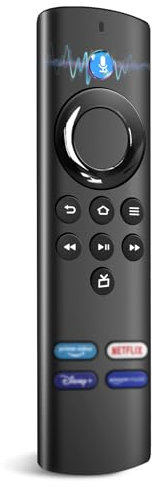 Telecomando vocale Fire Stick (4 gen), compatibile con AMZ Fire TV Stick(Lite & 2 Gen& 3 Gen& 4K), FireStick Cube (2Gen & 3Gen) senza tasto ON/OFF e volume