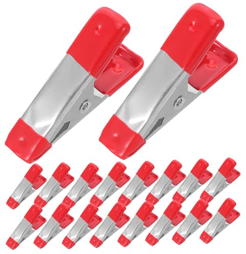 LIGIGWASH 30 Pezzi in Metallo con Molla Resistenti per Lavori Clip per Tende da Esterno e Progetti Falegnameria Morsetto Molla Antiscivolo in Premium
