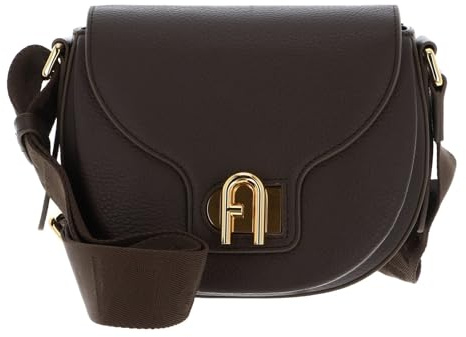 Furla Leder Umhängetasche Lotus Mini Crossbody Bag Mogano + Toni Mogano dunkelbraun