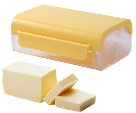 Butter Container – Modern Storage Container with Cutter – Butter Container and Cheese Box, for Farm Refrigerator Home Restaurant Kitchen Party Gathering Food Cheese