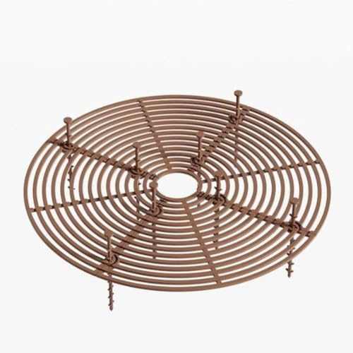 Gettimore Paquete de 4 cubiertas de tierra para macetas, rejilla protectora de malla para protección de plantas, diseño hueco para un mejor drenaje, se adapta a macetas de jardín, balcón, interior