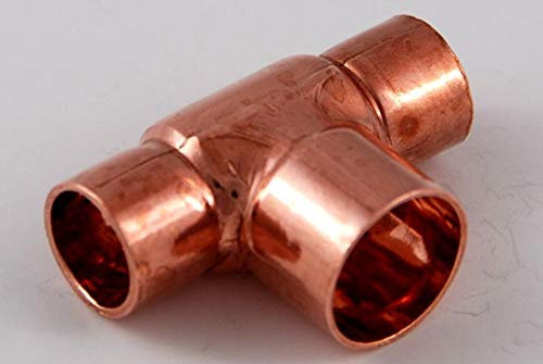2x Kupferfitting Reduzier T Stück 12-16-12 mm 5130 Lötfitting copper fitting CU