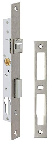 Metalux - METALUX série 7/28 - Serrure à encastrer Réversible avec gâche Coffre 28mm x 180mm Portillon Portail