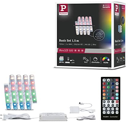 Paulmann MaxLED RGBW Basisset beschichtet 1,5m 18W mit Farbwechselfunktion