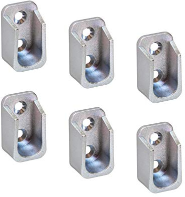 Skåprör hängande OVAL skåp rörlager för klädstänger 30 x 15 mm – H7585 | hållare för klädstänger | 6 stycken