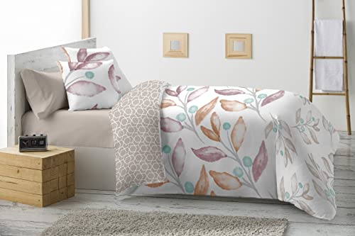 Energy Colors - Textil hogar - Estonia - Edredón Nórdico Colcha Bicolor Duvet Reversible 350/400 g Fibra Hueca Alta Densidad (Suecia, 250_x_260_cm (Cama 150 y 135))