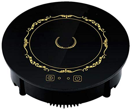 Table de cuisson à induction Table de cuisson Smart Touch Electric Portable Unique électrique cuisinière plaque chauffante plaque de cuisson petits ustensiles de cuisine rond noir