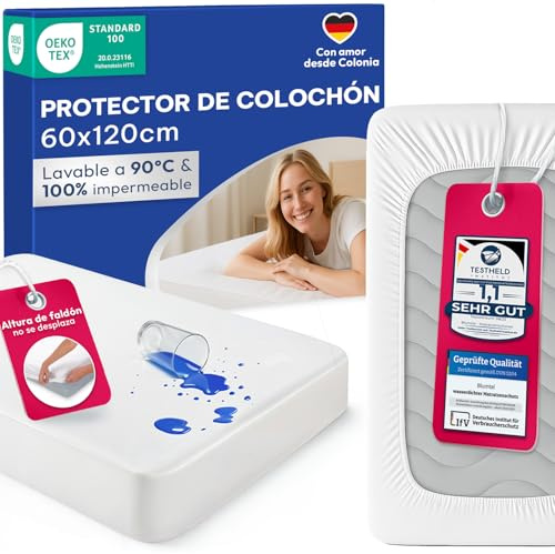 Blumtal® Matratzenschoner 60x120 cm - Matratzenschutz wasserdicht - OEKO-TEX zertifizierter Matratzenschoner wasserdicht - knisterfreier Schoner Matratze - atmungsaktiver Matratzenschutzbezug 60x120cm