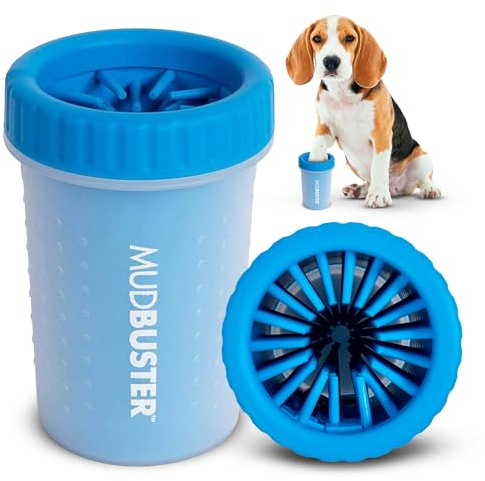 Dexas MudBuster Pfotenreiniger für Hunde, Größe M, Hellblau (Pro Blue)