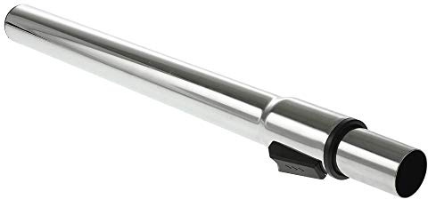 Trade-Shop Teleskop-Rohr verchromt 32mm für AEG, Bosch, Dirt Devil, Dyson, Hoover, Miele, Philips, Siemens, Kärcher, DeLonghi, Electrolux Staubsauger