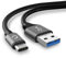 CELLONIC USB Speaker Cable Compatible for Bang & Olufsen BeoPlay A1, A2 Active, BeoLit 17, BeoPlay P2, P6, 2m Fast Charging 3A Portable Wireless Bluetooth Speaker Charger Cord PVC - Grey