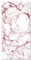 Panorama Tappeto Vinile Cucina Bagno - Varie Dimensioni - (Marmo Bianco e Rosa 40x80 cm)