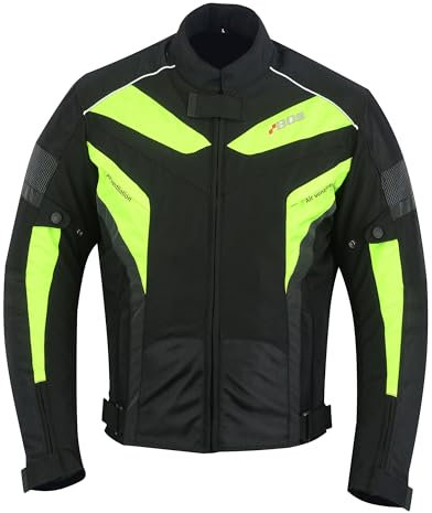 BOSmoto Motorradjacke - Sommer Winter Motorrad Roller Jacke Protektorenjacke Textil Herren Wasserdicht mit Protektoren, (Jacke, M)