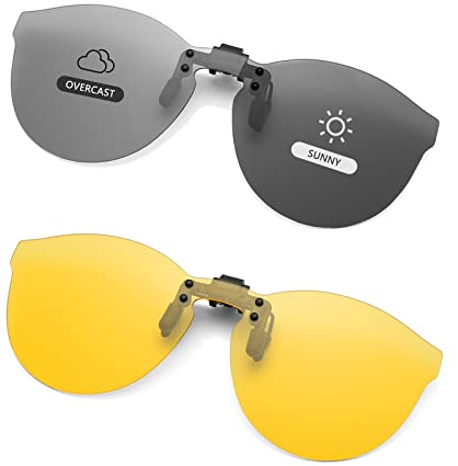 Long Keeper Sonnenbrille für Brillenträger – Sonnenbrille Zum Aufstecken Polarisiert, Sonnenbrillen Aufsatz Brille, Clip On Sonnenbrille Aufsatz für Damen Herren