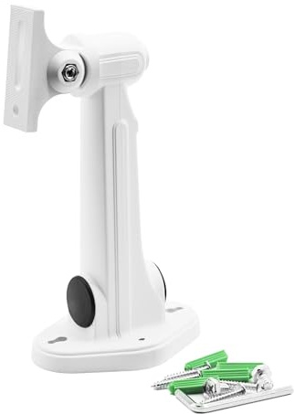 JJWNMLL Soporte de cámara de seguridad ajustable, soporte de cámara de montaje en pared | DS-1212S con tornillos, para montaje de sistema de vigilancia doméstica