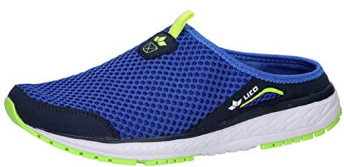 Lico Unisex Sun Sabot Slippers, Blue Marine Lemon, 6