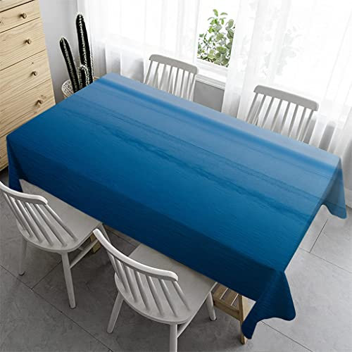Syhi Qlty Outdoor Tischdecke 260 x 140 cm - Outdoor-Tischdecken Bierbank Tischdecke Geburtstag Wasserabweisender Stoff Tischdecke für Biertisch Draußen Party - Meerwasser