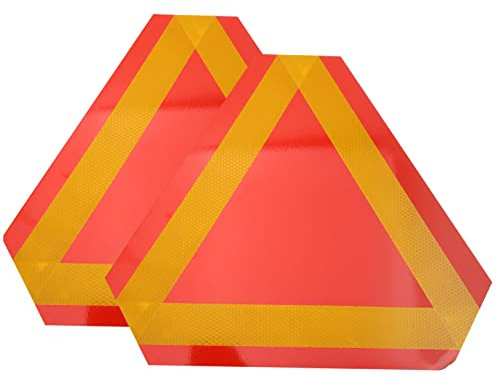 Iplusmile Reflector de Triángulo, 2 Uds Triangulares Señal De para Coche, Señales De Advertencia Temprana, Advertencia De Carretera para Emergencias y Averías