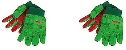 Theo Klein 2798 Bosch Gartenhandschuhe | Handschuhe aus 90% atmungsaktiver Baumwolle | Einheitsgröße | Spielzeug für Kinder ab 3 Jahren (Packung mit 2)