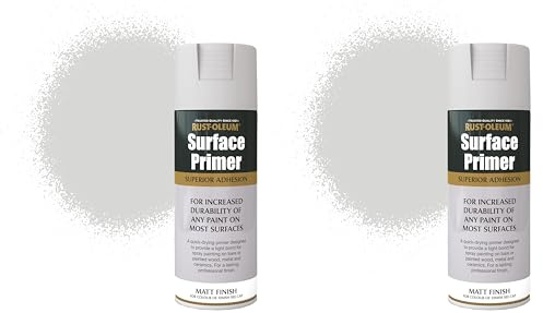 Rust-Oleum AE0040027E8 Surface Primer Grey, 400ml (Pack of 2)