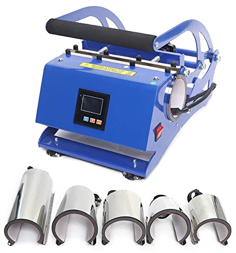 Yolancity 6 in1 Transferpresse, Tassen Presse Becher mit 6 Untersetzer 600W 500 ℃ Sublimationsdrucker Heißpresse Cup Sublimation Tassenpresse Hitzepresse Tasse Bedrucken Thermo Presse