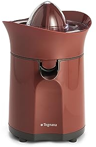 Tognana Iridea, spremiagrumi elettrico con sistema salvagoccia, rosso mela