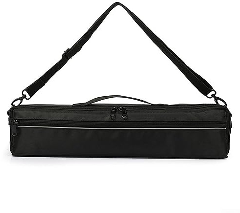 Portable 16 17 Holes Flute Case Cover Storage Bag Canvas W/Shoulder Strap
