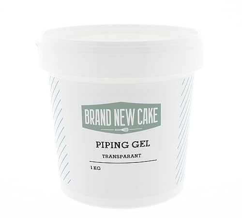 BrandNewCake® Transparenter Spritzgel 1kg – Perfekt für Tortendekorationen und Zuckerguss