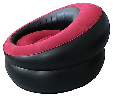 Zerodeko 1stück Faltbares Aufblasbares Sofa Tragbares Luftsofa Für Outdoor-aktivitäten Leicht Zu Transportieren Bequemes Flocking-Material Für Camping Und Garten