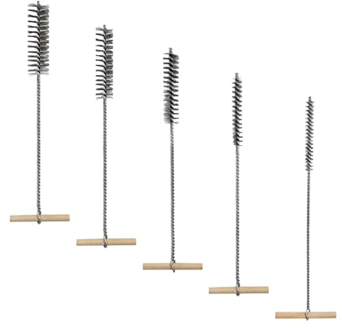 5-Piece Set of Drilling Brush, Drilling Brush, Boiler Brush, Round Wire Brush, Cylinder Brush, Furnace Tube Brush, Automotive Wire Brush Set, Brass Tube Brush (8mm, 12mm, 16mm, 20mm, 25mm)
