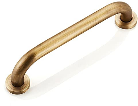 RongHuiDa Brass Bathroom Grab Bar for Elderly,Stylish Brushed Handler Accessories for Shower Toilet Bathtub,Balance Hand Rail for Wall,Handicap Disability Assist Device(Size:40cm,Color:Bronze)