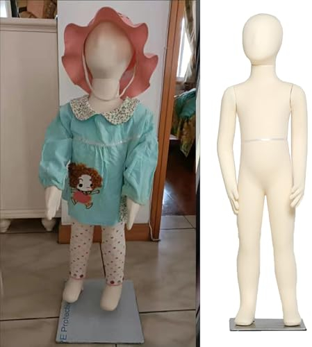 Kinder-Schaufensterpuppenkörper, Alter 1 2 3 4 5 6 7 8 10 11 12 13 14, Unisex-Ganzkörper-Nähpuppe Ohne Gesicht Mit Kopf, Armen, Beinen Und Füßen, Ansteckbare Schneiderpuppe(2 Year Old (78cm/30.7in Hig