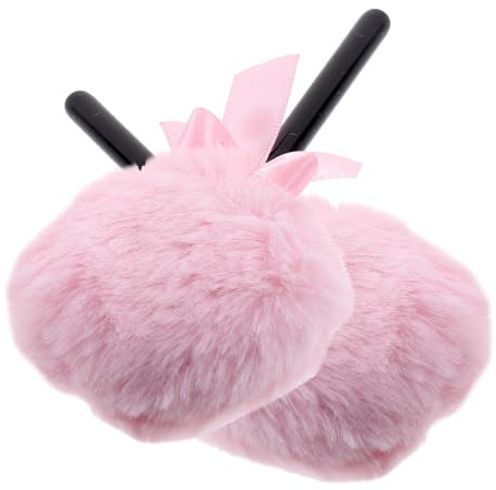 DRESSOOS 2stücke Powder Puff Für Gesicht Puderquaste Zum Fixieren Von Make-up Make-up-tools Hautfreundlich Einfach Zu Bedienen
