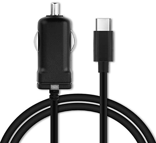 subtel Chargeur GPS Allume-Cigare Voiture USB C Type C 2.4A Compatible avec Garmin DriveSmart 66/76 / 86, Camper 795, dezl LGV710, Drive 53 5V Cable 1.1m Charge Auto 12V Camion 24V Navigation