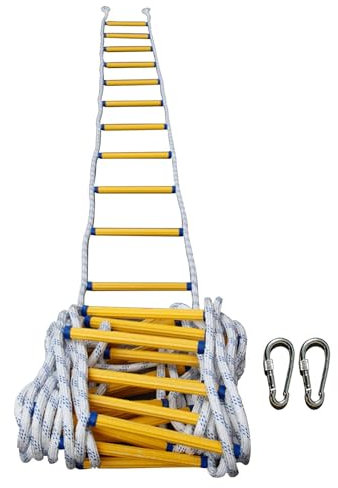 Échelle de secours ignifuge pour fenêtres et balcons Utilisation rapide en cas d'incendie (18 m)