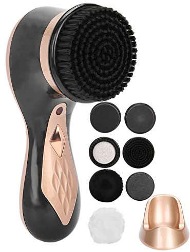 ZASCHMOY Electric Shoe Shine Kit Multifunctional Handheld Shoe Care Set for Home Travel (Gold)