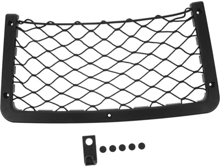 ROMISBABA Auto Aufbewahrungsnetz 36x18cm Elastisch Mit Befestigungsschrauben Flexibles Netz Für Autotüren Kofferräume Wohnmobile Aufbewahrungstasche Organizer Für Snacks Werkzeuge Zubehör