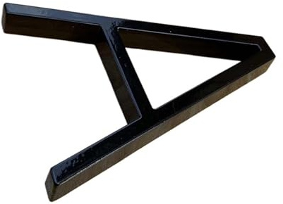 LOAFTWICRE House Numbers 5 Inches Black House Numbers Letters Door Plates Floating Outdoor Address Sign Plate For Yard Plaque Number Mailbox(Letter A)